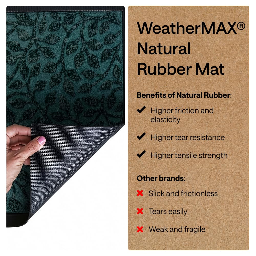 Deep grooves trap dirt and moisture as you enter