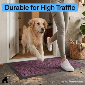 GORILLA GRIP WeatherMAX doormat low-profile design eases door operation