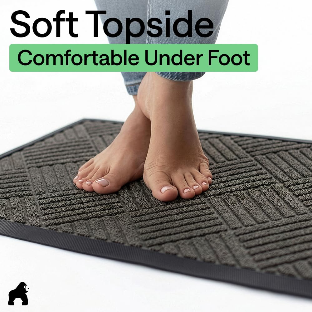 Gorilla Grip WeatherMAX doormat climate-partner certified for sustainability.