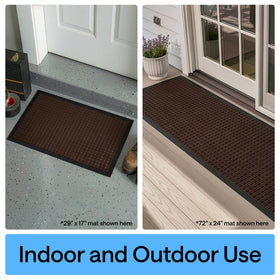 GORILLA GRIP WeatherMAX doormat coffee square easy to clean and maintain.
