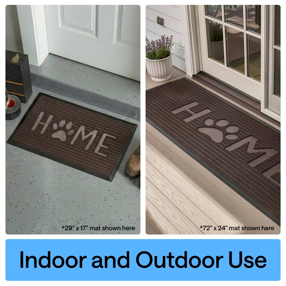 GORILLA GRIP WeatherMAX durable doormat handles high-traffic entries.