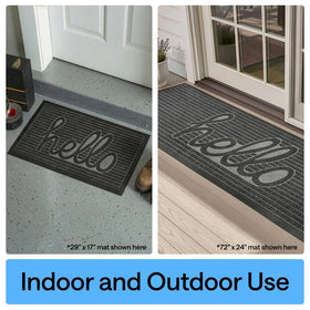 GORILLA GRIP WeatherMAX doormat high-traffic ready for daily use.