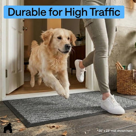 Gorilla Grip WeatherMAX doormat in high-traffic use scenario