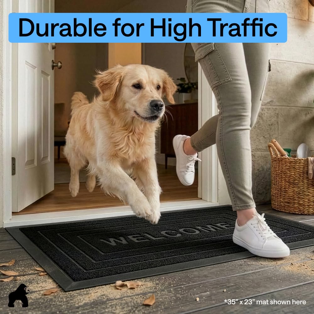GORILLA GRIP WeatherMAX doormat indoor-outdoor use in all seasons