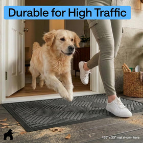 Gorilla Grip WeatherMAX doormat suitable for indoor and outdoor use.
