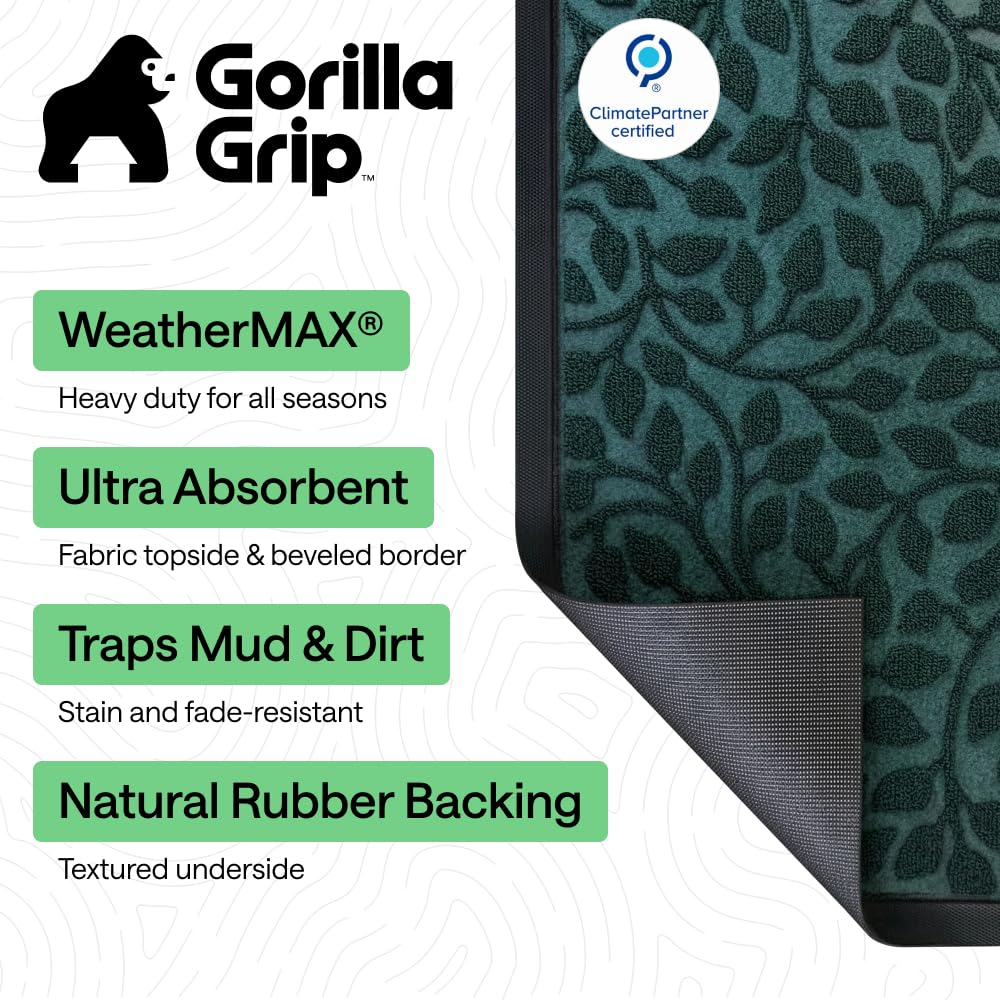 Close-up of WeatherMAX doormat texture showing moisture grooves and pattern.