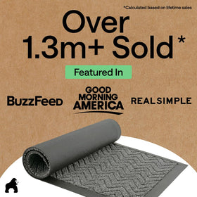 Gorilla Grip WeatherMAX doormat rubber backing detail highlighting resilience