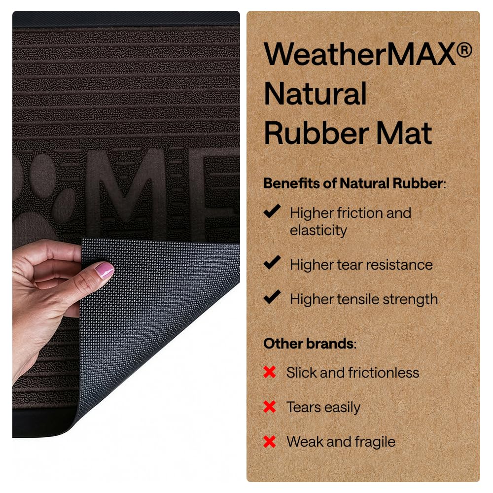 GORILLA GRIP WeatherMAX stain and fade resistance for outdoor use.