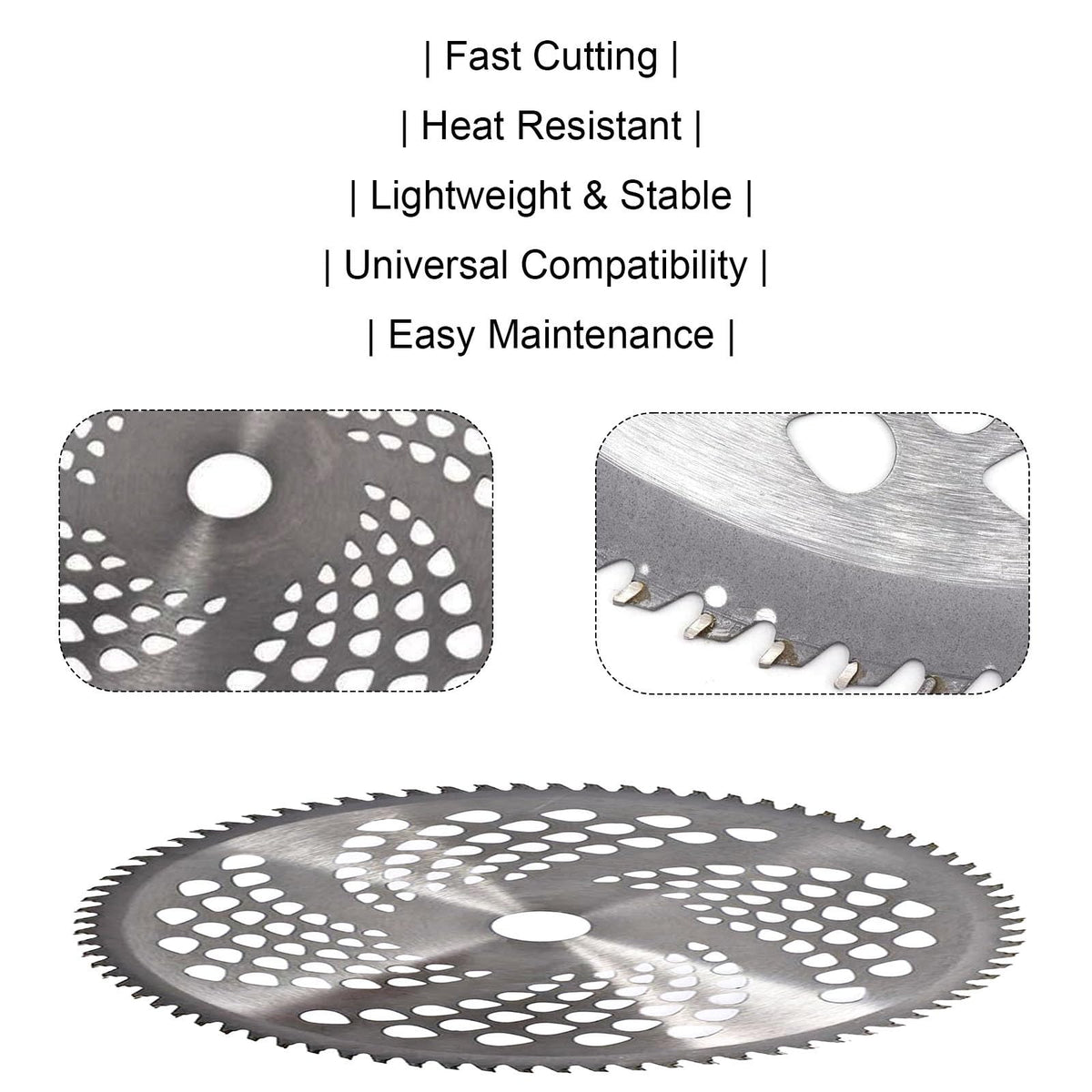 GOROBU 9-inch 36T carbon steel blade for grass and weeds
