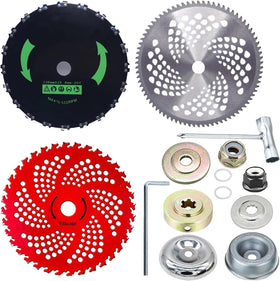 GOROBU three-blade kit for versatile brush cutting on overgrowth