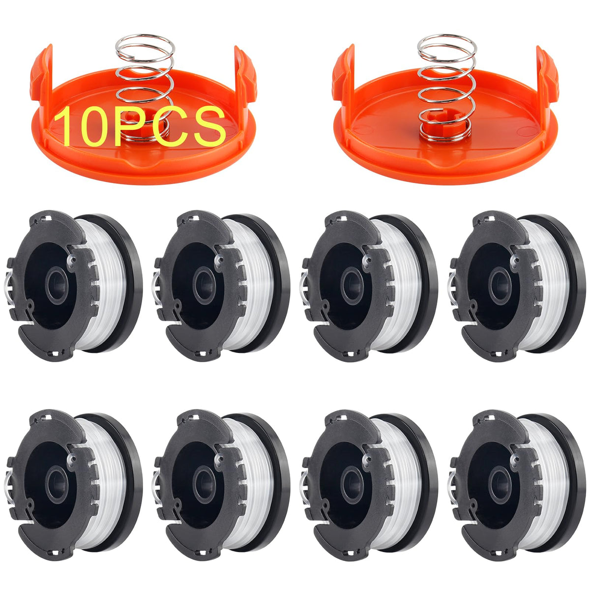 GOSDENG AF100 spool eight-pack ready for quick replacement during yard work.