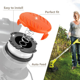 GOSDENG Black+Decker-compatible spool ensures hassle-free setup during trimming.