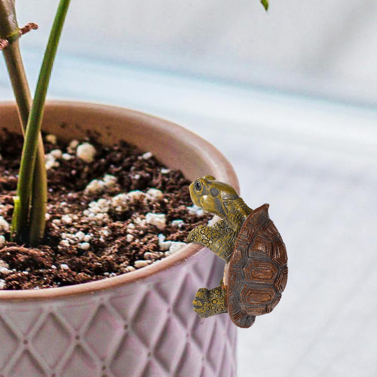Gosknor flower pot hanger tortoise for pots and planters.