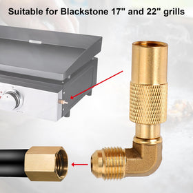 Gosknor brass elbow adapter packaging and included components