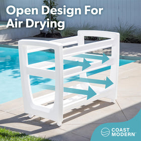 GoSports Coast Modern Elevated Floor keeps contents dry and elevated.