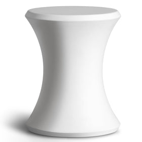 GoSports Coast Modern side table on pool ledge keeps drinks within reach.