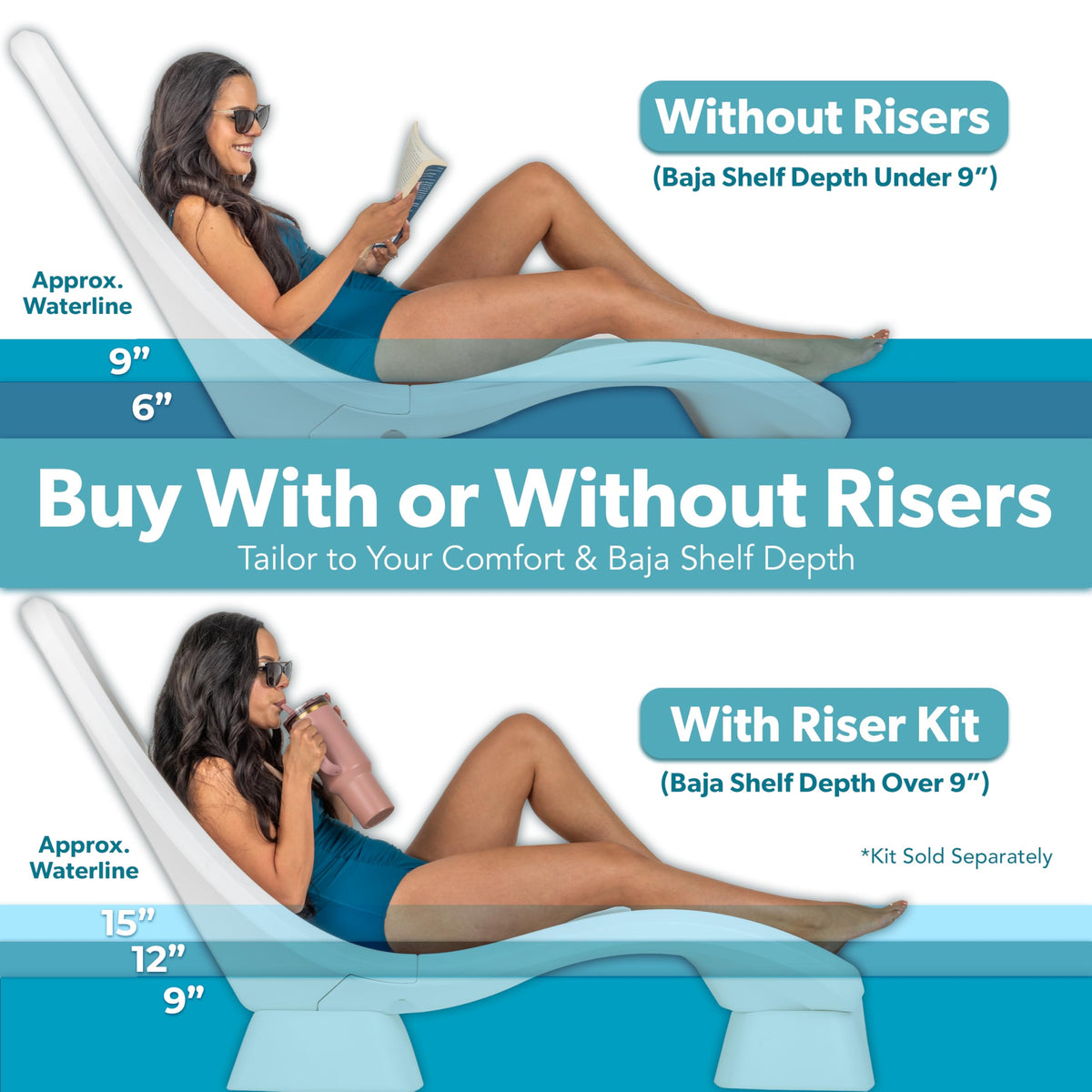 GoSports Coast Modern withstands sun and chlorine with all-weather durability