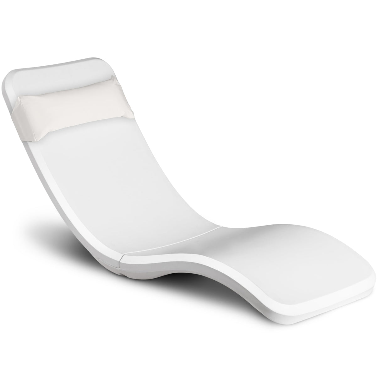 GoSports Coast Modern pool lounge chair in-pool for relaxing on the baja shelf