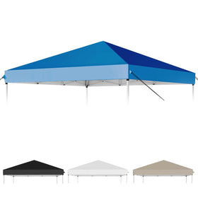 GOTRUTH 10x10 canopy top blue cover, fully assembled, offers reliable shade and quick setup.