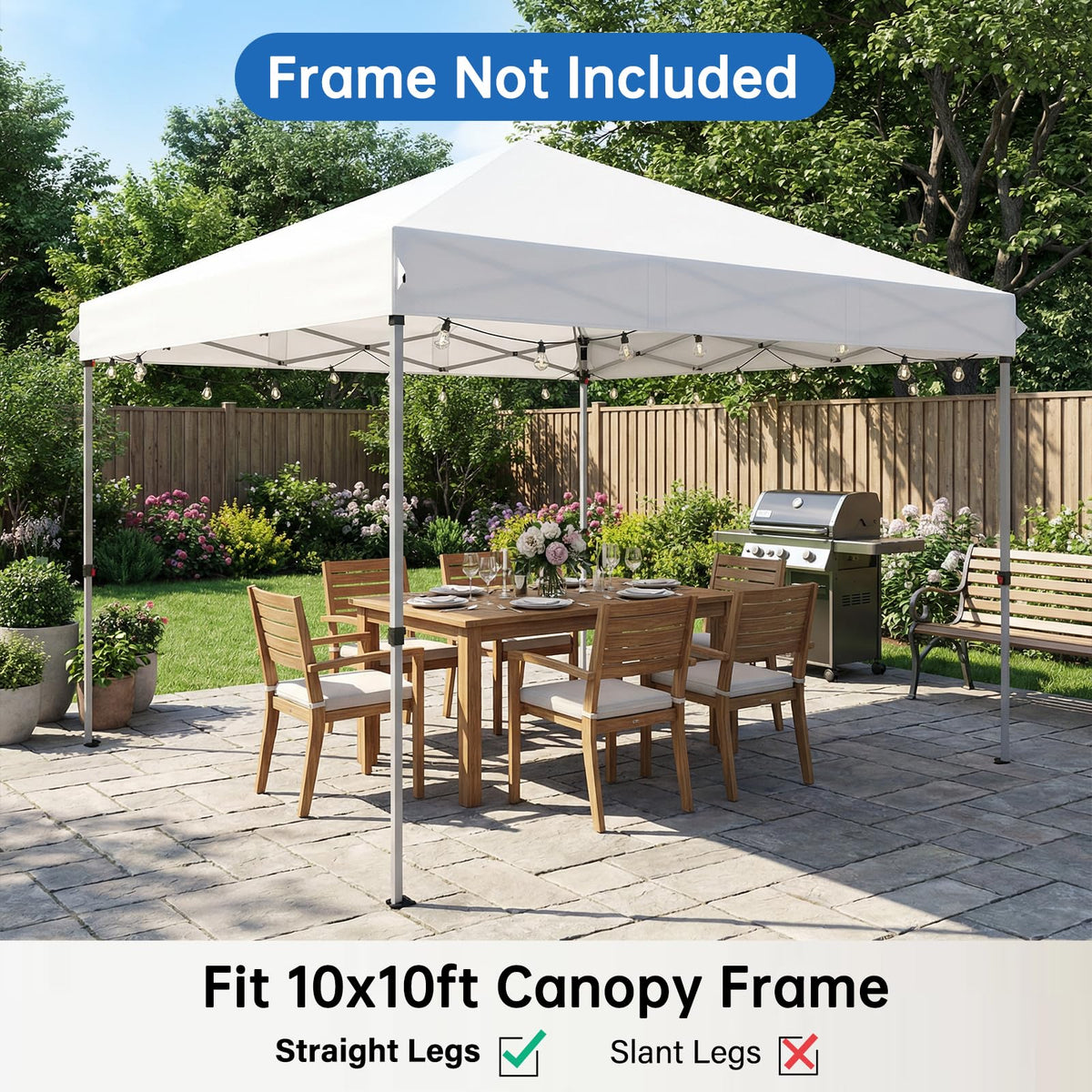 GOTRUTH canopy top double-layer fabric reduces wear for longer life.