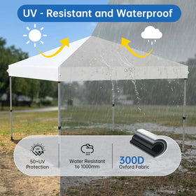 GOTRUTH canopy top easy Velcro setup simplifies installation in minutes.