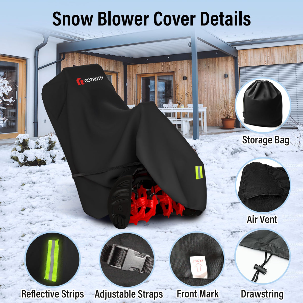 GOTRUTH cover features dual vents and reflective webbing for airflow and visibility