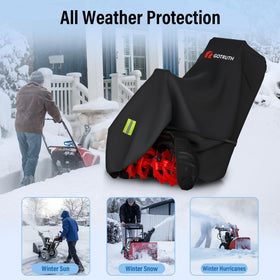 GOTRUTH waterproof breathable cover protects snow blower from moisture and debris