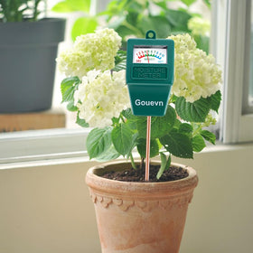 Gouevn meter used in yard and lawn settings for moisture checks.