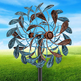 Gouisalin 360° wind spinner with wide blades for dramatic yard motion.