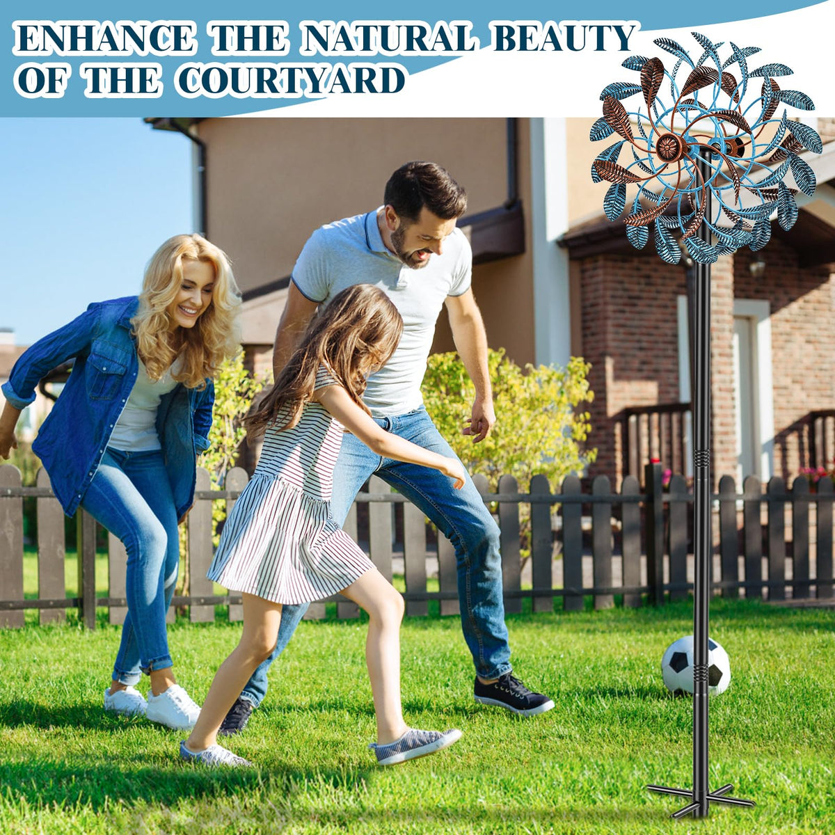 Gouisalin sturdy five-prong base stake keeps stability in wind.