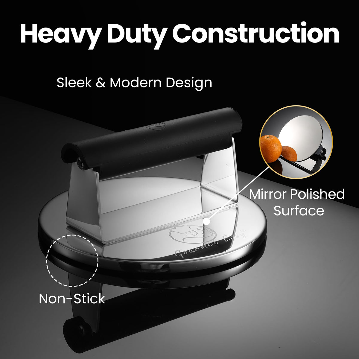 Gourmet Easy Smash Burger Press designed for even weight distribution