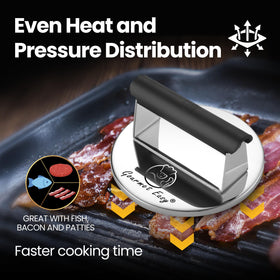 Gourmet Easy Smash Burger Press flat surface for easy release
