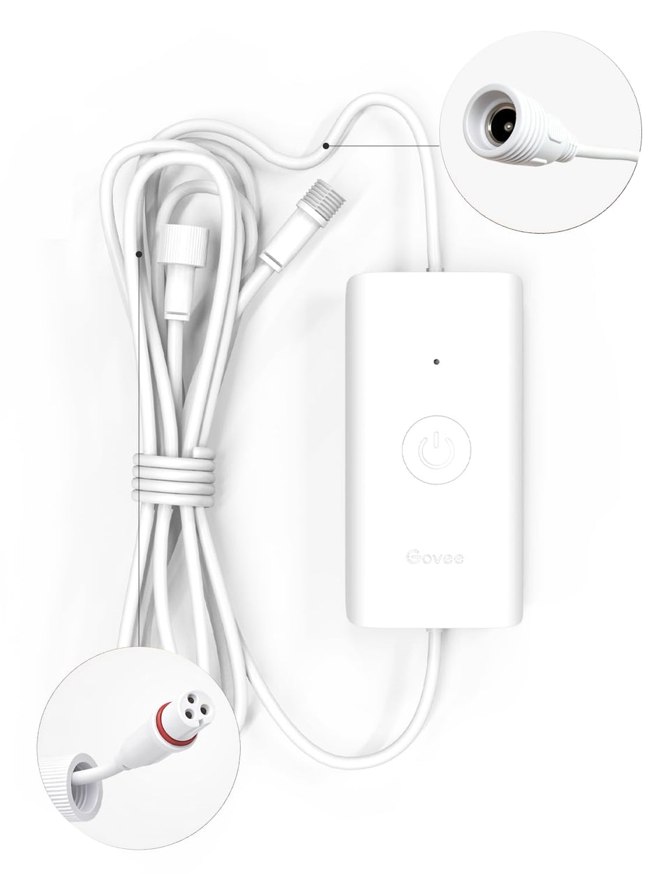 Govee Control Box front view supports quick outdoor lighting setup