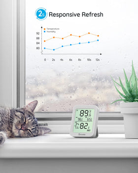 Govee H5075 smart app alert for out-of-range conditions.