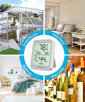 Govee H5075 ideal for wine cellars or greenhouses.