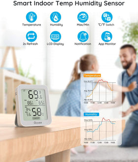Govee H5075 2-pack shows two sensors for multi-room tracking.