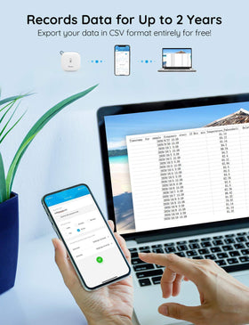 Govee data graph visualizes trends over days and weeks for easy review.