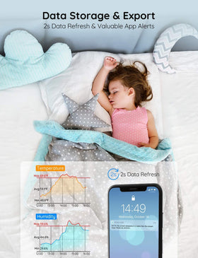 Govee WiFi and Bluetooth setup enables flexible monitoring from anywhere.
