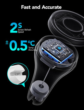 GoveeLife P1 powered by 2 AAA batteries with long battery life options.