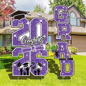 Govpy 20 piece yard sign shows 2026 clearly for a festive lawn display