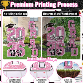 Govpy 2026 yard sign with interlocking stakes enables easy, stable placement.