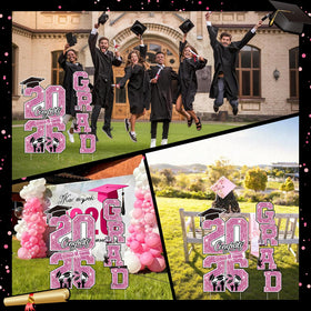 Govpy pink and white decor elevates photo areas and party atmospheres.