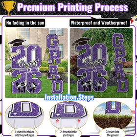 Govpy GR piece adds bold GR lettering for eye catching grad display
