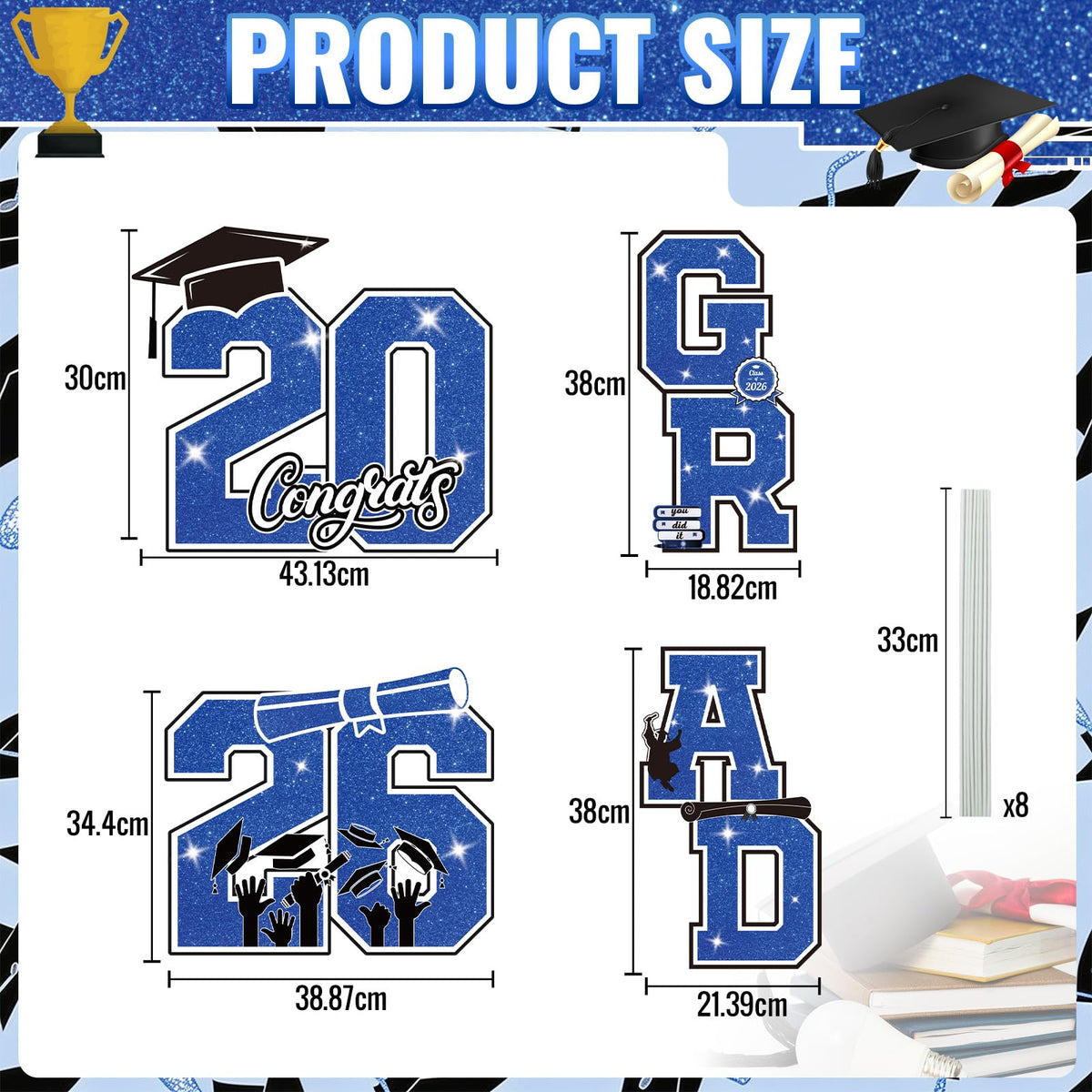 Govpy yard sign stakes assembly enables quick, sturdy setup for lawn displays.