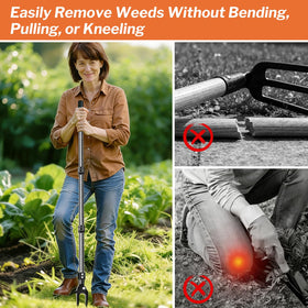goxawee easy assembly stand-up weeder saves time in the garden.