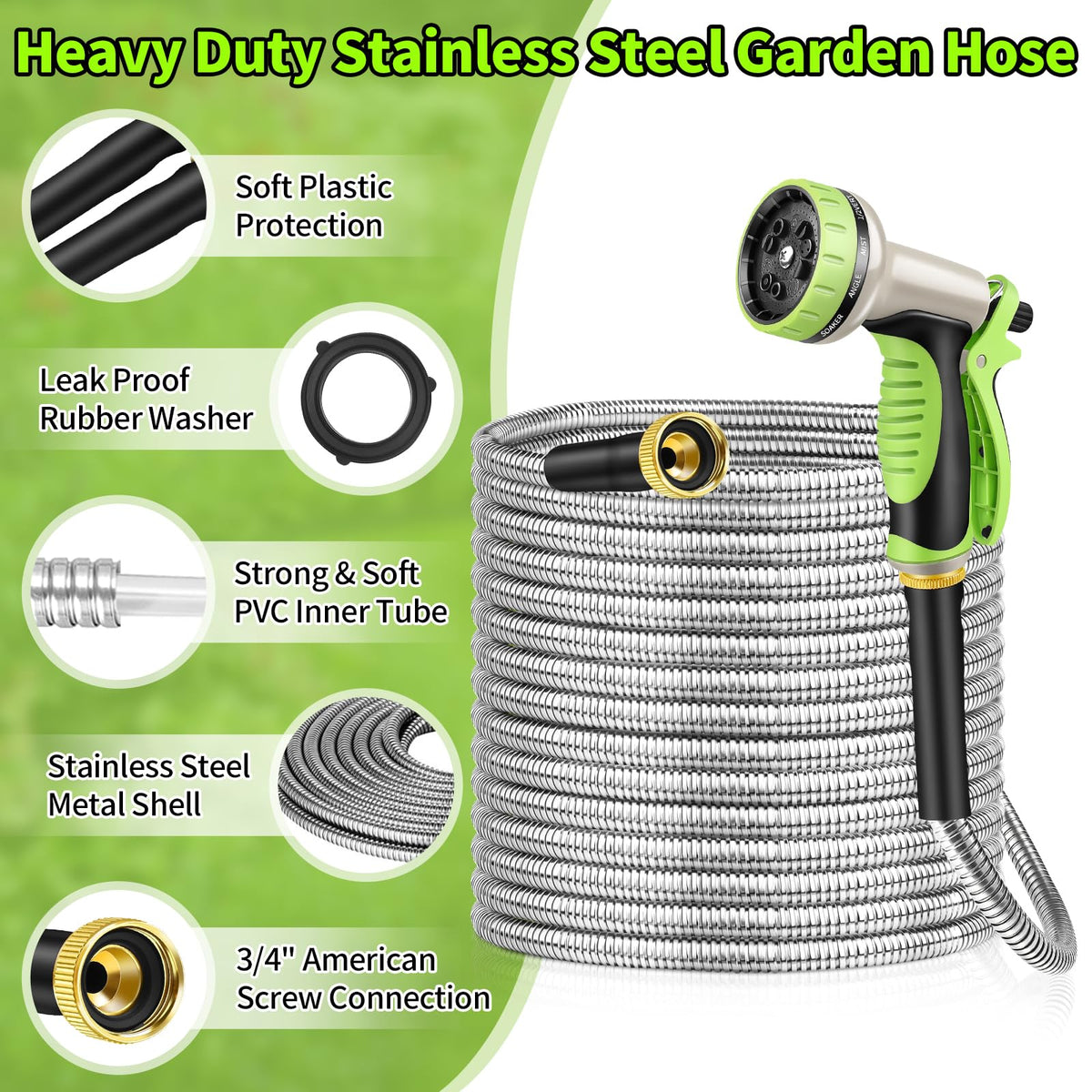 GOXAWEE 10-function nozzle enables versatile watering and cleaning