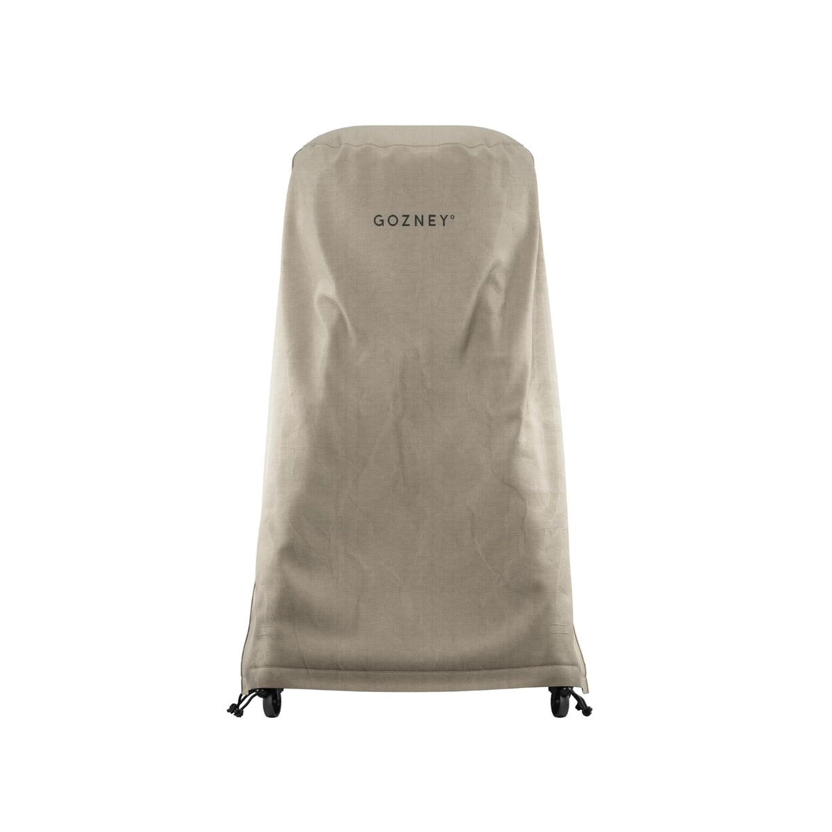 Gozney Arc XL stand cover features secure tie straps for storm-ready protection.