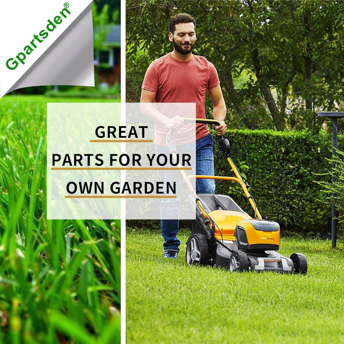 Durable construction resists wear during routine lawn maintenance.