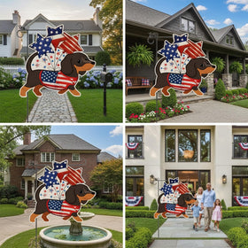 GPGHE 4th of July garden display flags for porches and decks