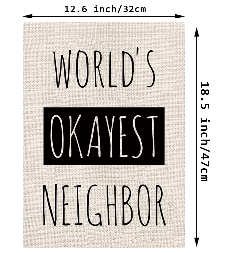 GPGHE Burlap yard sign 12.5 x 18 inches durable outdoor decor